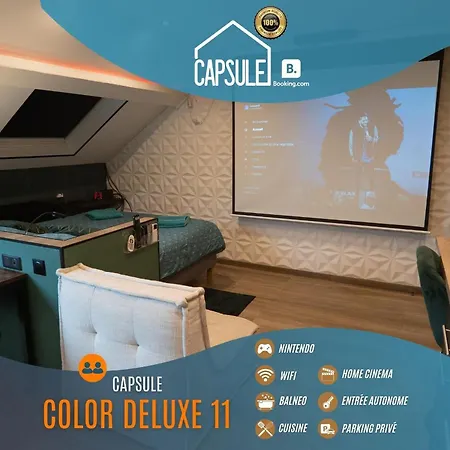 Capsule Color Deluxe Balneo I Ecran Cinema I Console De Jeux